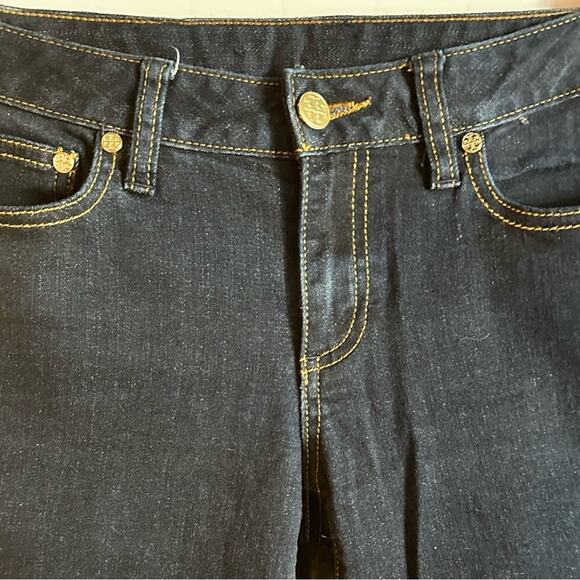 Tory Burch Dark Wash Ankle Jeans Women's Size 26 Straight Leg - Picture 9 of 11